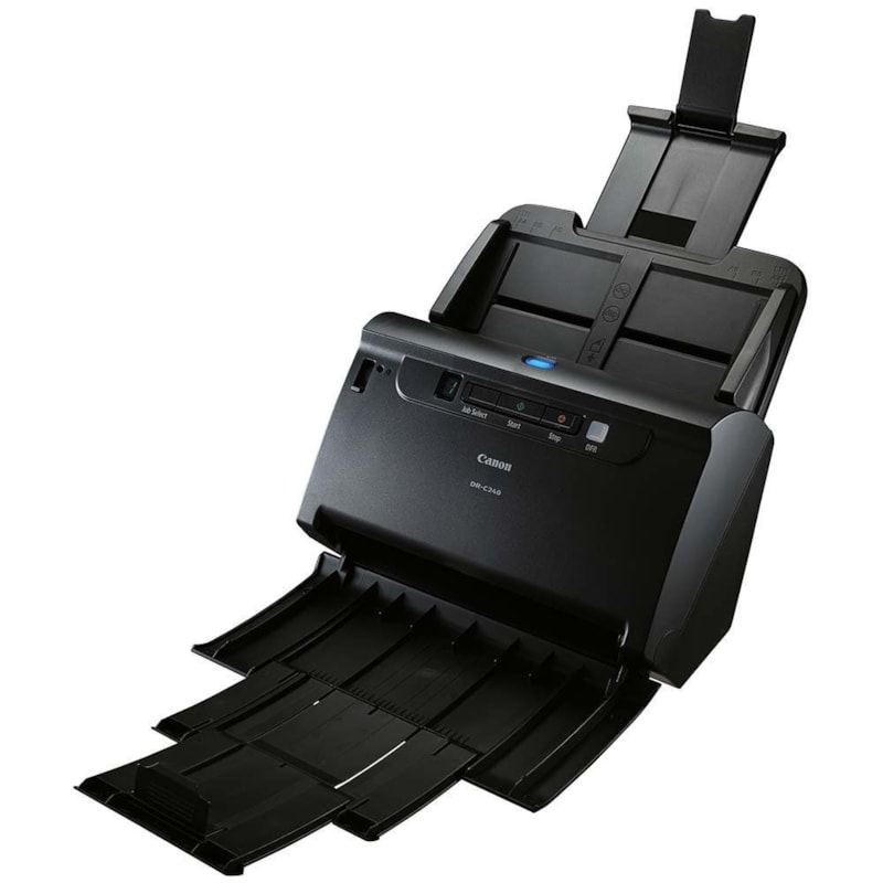 Scanner de Mesa Canon DR-C240 Ultracompacto ADF USB 2.0 A4 Color 45PPM/90  ipm Preto CX 1 UN - Seven Digital