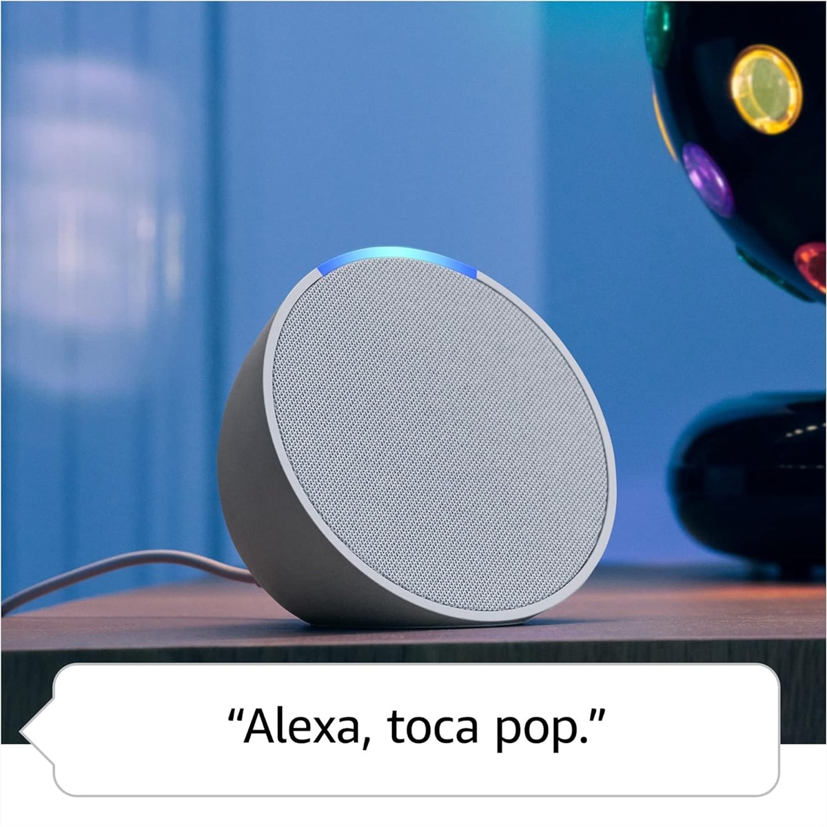 Caixa de Som Inteligente Alexa Echo Pop C2H4R9 Wi-Fi Bluetooth Preto CX 1  UN - Seven Digital