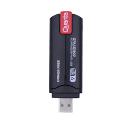 Adaptador USB Wi-Fi 6 Quanta QTAAD1800 18000Mbps Dual Band com Antena 5DBI Preto CX 1 UN