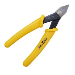 Alicate Corte de Precisão com Furo Fertak Tools 1102 Aço Carbono Amarelo BT 1 UN
