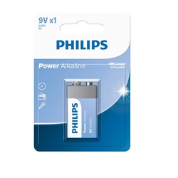 Bateria 9V Philips 6LR61 Alcalina BT 1 UN
