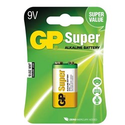 Bateria Alcalina 9V GP Super 6LF22 BT 1 UN