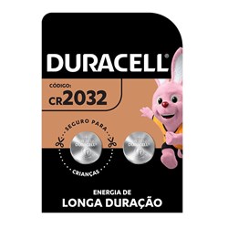Bateria Duracell CR2032-82 Lítio 3v BT 2 UN