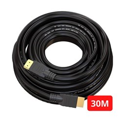 Cabo HDMI 1.4 Cable 2506 4K 19 Pinos 30Mts Preto PT 1 UN