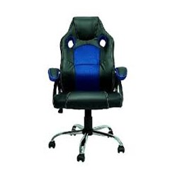 Cadeira Gamer Best G500A c/ Regulagem de altura Preta e Azul CX 1 UN