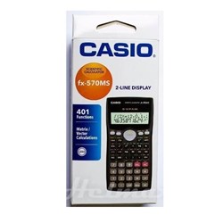 Calculadora Científica Casio FX-570MS c/ 401 Funções Preta CX 1 UN