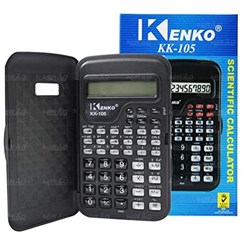 Calculadora Científica Kenko KK-105 c/ 56 Funções - 10 Dígitos Capa Bateria Preto CX 1 UN