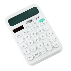 Calculadora de Mesa BRW CC4005 - 12 Dígitos Solar/Bateria Branco CX 1 UN