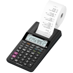 Calculadora de Mesa c/ Bobina Casio Compacta HR-8RC-BK 12 Dígitos Bivolt Preto CX 1 UN