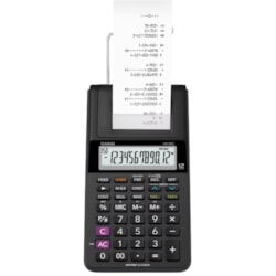 Calculadora de Mesa c/ Bobina Casio Compacta HR-8RC-BK 12 Dígitos Bivolt Preto CX 1 UN