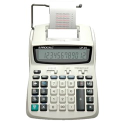 Calculadora de Mesa com Bobina Procalc LP25 Semi Profissional - 12 Dígitos Branco CX 1 UN