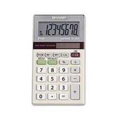 Calculadora de Mesa Sharp EL-244TB - 8 Dígitos Solar/Bateria Cinza CX 1 UN
