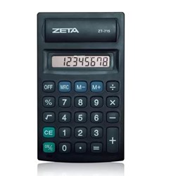 Calculadora Zeta ZT 715 - 8 Dígitos Preto CX 1 UN