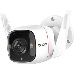 Câmera de Monitoramento Externa Tp-Link Tapo C320 Full Time Color Wi-Fi Ethernet RJ45 2K IP66 Branca CX 1 UN