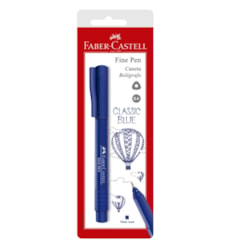 Caneta Fine Pen 0,4mm Faber-Castell Classic BLS Blue UN 1 UN