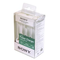 Carregador de Pilhas Sony BCG-34HHU - USB s/ Pilhas AA/AAA Branco 1 UN