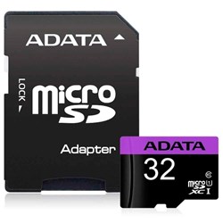 Cartão de Memória 32GB Micro SD Adata Ultra AUSDH32GUICL10-RA1 Classe 10 BT 1 UN