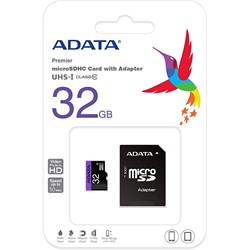 Cartão de Memória 32GB Micro SD Adata Ultra AUSDH32GUICL10-RA1 Classe 10 BT 1 UN
