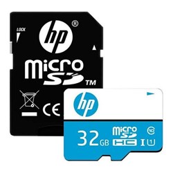 Cartão de Memória 32GB Micro SD HP HFUD032-1U1BA Clas 10 c/ Adaptador BT 1 UN