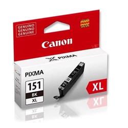 Cartucho de Tinta Canon CLI 151BK XL - 6477B001AA Preto Alto Rendimento Original 11ml  CX 1 UN