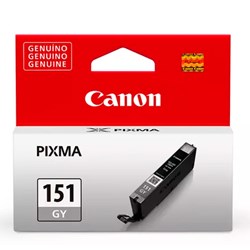 Cartucho de Tinta Canon CLI 151GY - 6532B001AA Cinza Original 7ml CX 1 UN