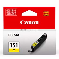Cartucho de Tinta Canon CLI 151Y - 6531B001AA Amarelo Original 7ml CX 1 UN