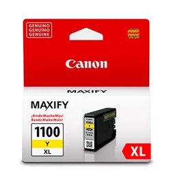 Cartucho de Tinta Canon PGI-1100Y XL - 9210B001AA Amarelo Original 12ml CX 1 UN