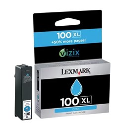Cartucho de Tinta Lexmark 100XLC - 14N1069 Ciano 10,6ml Original CX 1 UN
