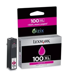 Cartucho de Tinta Lexmark 100XLM - 14N1070 Magenta 10,6ml Original CX 1 UN