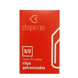 Clips N. 8/0 Chaparrau Galvanizado CX 25 UN