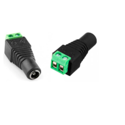 Conector P4 Fêmea Intelbras Plug CFTV BNC P4 Borne p/ câmera 2.1mm