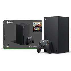 Console Xbox Microsoft Series X Forza Horizon 5 Premium RRT 00057 4K SSD 1tb 1 Controle s/fio Preto CX 1 UN