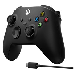 Controle sem Fio Microsoft Xbox One Series X/S 1V8-00016 Cabo USB-C Carbon Black CX 1 UN