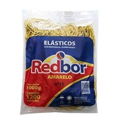 Elástico Redbor Nº18 REA01 Fino Amarelo 1kg PT 1200 UN