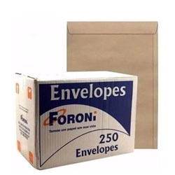 Envelope Foroni 18.1028-5 SKN 28 Kraft Natural 200x280mm 80g CX 250 UN