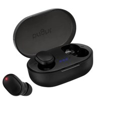 Fone de Ouvido com Microf Bluetooth 5.0 Bright Max Sound FN589 Estério Auricular Cinza CX 1 UN