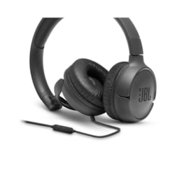 Fone de Ouvido com Microf JBL Tune 500 - JBLT500BLKAM Plug P3 Preto CX 1 UN