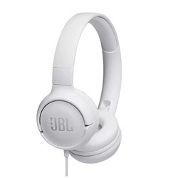 Fone de Ouvido com Microf JBL Tune 500 - JBLT500WHTAM Plug P3 Branco CX 1 UN
