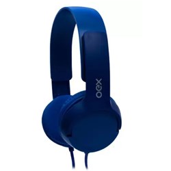 Fone de Ouvido com Microf OEX HP303 Teen Plug P3 Azul CX 1 UN