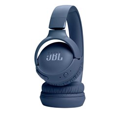 Fone de Ouvido com Microf sem Fio Bluetooth 5.3 JBL Tune 520BTBBLAUM Pure Bass Azul CX 1 UN
