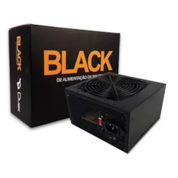 Fonte ATX 500W Duex Black DX 500 FSE Manual 110/220v Preto CX 1 UN