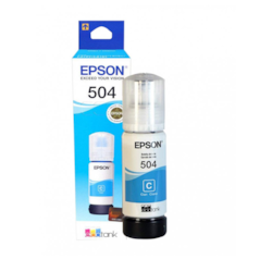 Garrafa de Tinta Epson T504222 Ciano 70ml Original CX 1 UN