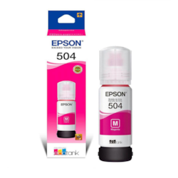 Garrafa de Tinta Epson T504322 Magenta 70ml Original CX 1 UN