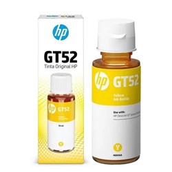 Garrafa de Tinta HP GT52 Amarelo M0H56 70ml Original CX 1 UN
