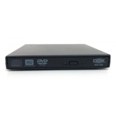 Gravador  e Leitor Externo CD-RW/DVD-RW Dex DG-100 USB 2.0 Preto CX 1 UN