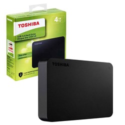 HD Externo Portátil 4TB Toshiba Canvio Basics HDTB440XK3CA USB 3.0 preto CX 1 UN