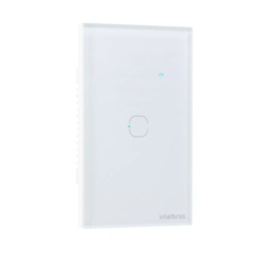 Interruptor Inteligente Wi-Fi Intelbras EWS 1001 - 4850013 com 1 Tecla Touch Branco CX 1 UN