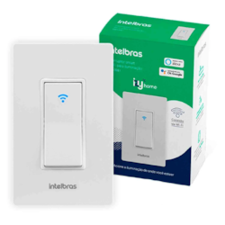 Interruptor Inteligente Wi-Fi Intelbras Smart EWS 101 I - 4850000 Branco CX 1 UN