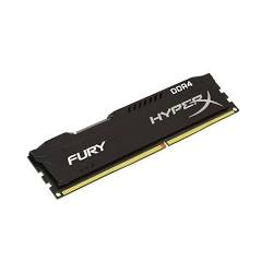 Memória Desktop 8GB Kingston HyperX Fury DDR4 2400MHz CL15 - HX424C15FB2/8 Black  BT 1 UN