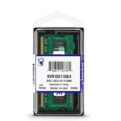 Memória Notebook 4GB DDR3 Kingston - KVR16S11S8/4 1600MHz BT 1 UN